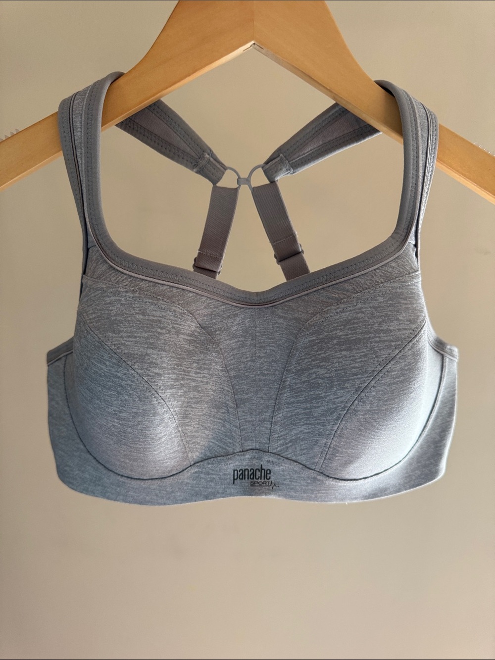 Panache Power Wired Sports Bra Grey Marl - Picture 7 of 15
